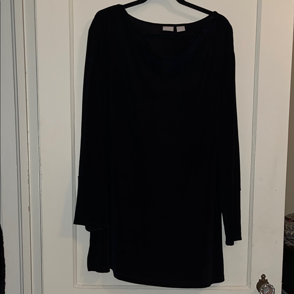Chico’s Elegant Black Long Sleeve Tunic